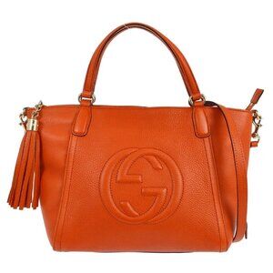 Gucci Orange Soho 2way Tote Bag